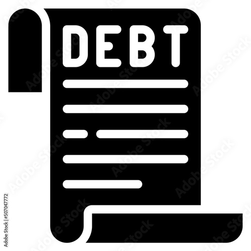 Debt Document Icon