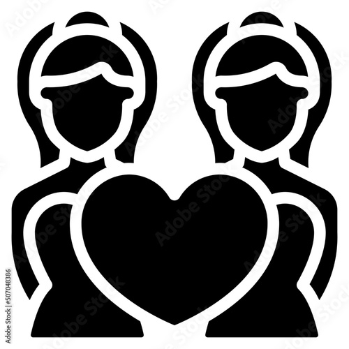 Female Same Sex Marriage Icon