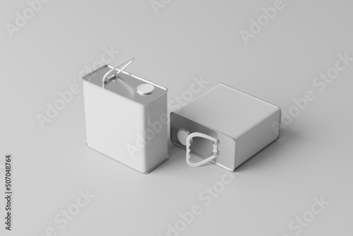 Aluminum Oil Can Mockup