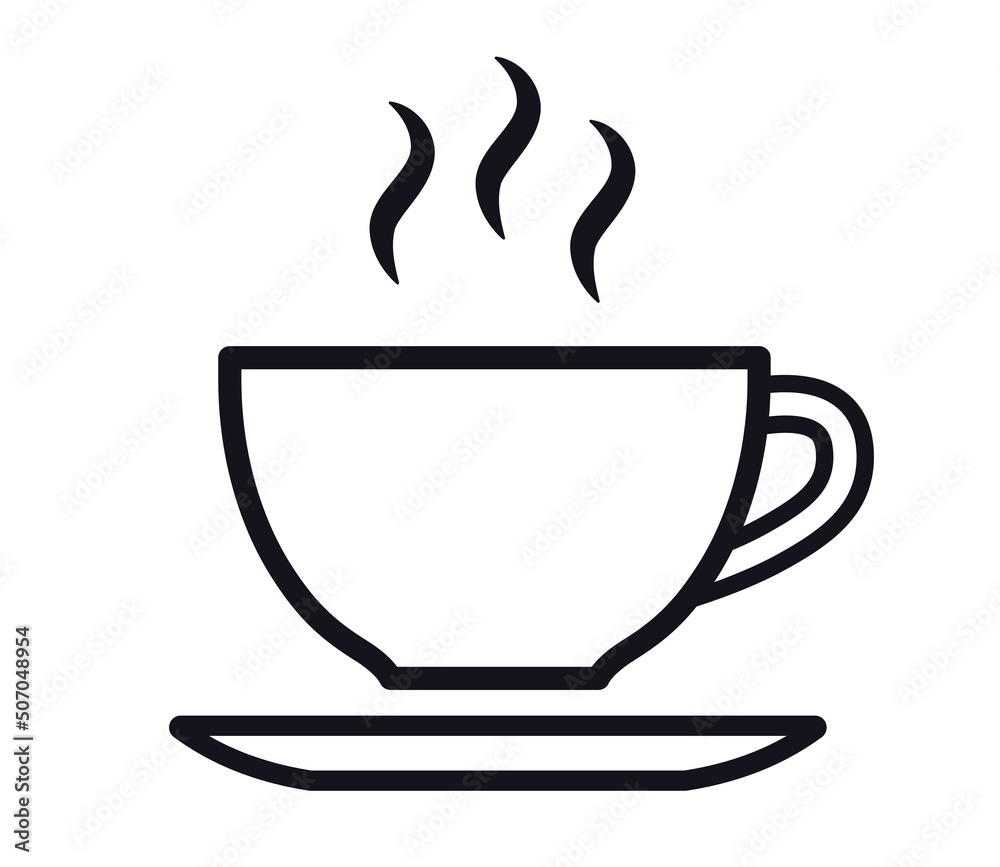 Cup of coffee tea or soup icon Cup of coffee tea or soup icon