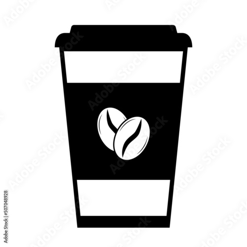 Coffee to go hot drink cup symbol

