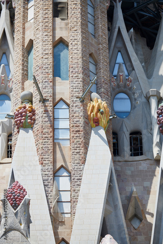 Vista de detalle de la Sagrada Família de Barcelona