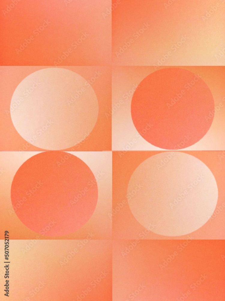 Trendy soft colours pastel summer orange pink yellow hue abstract geometric gradient circles pattern background Trendy soft colours pastel summer orange pink yellow hue abstract geometric gradient circles pattern background