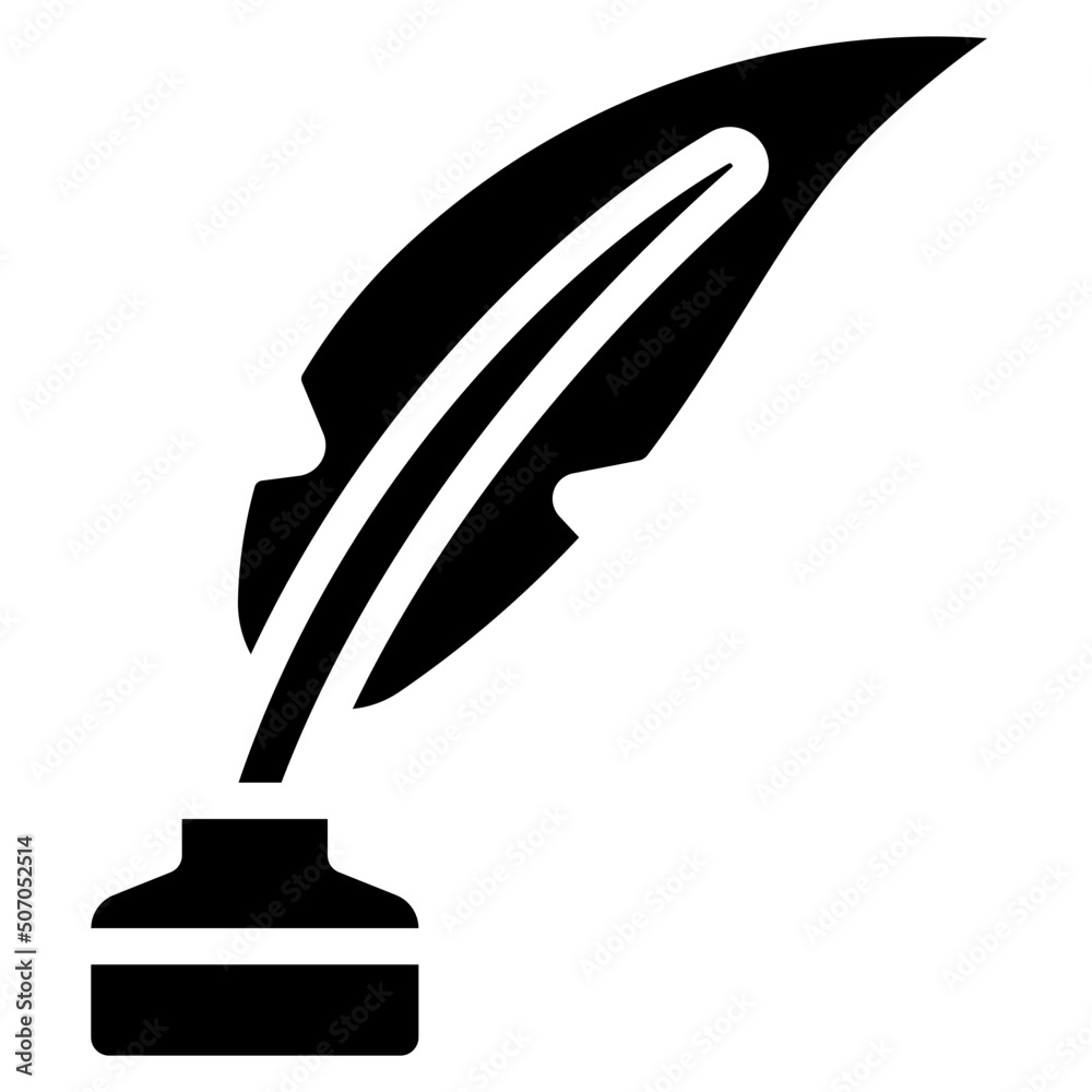 Quill Ink Pen Icon Quill Ink Pen Icon