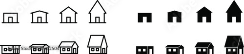 Roof pitch angles icon , vector 