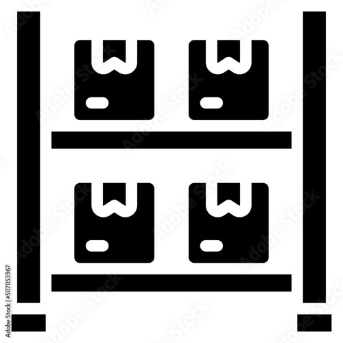 Warehouse Shelving Icon