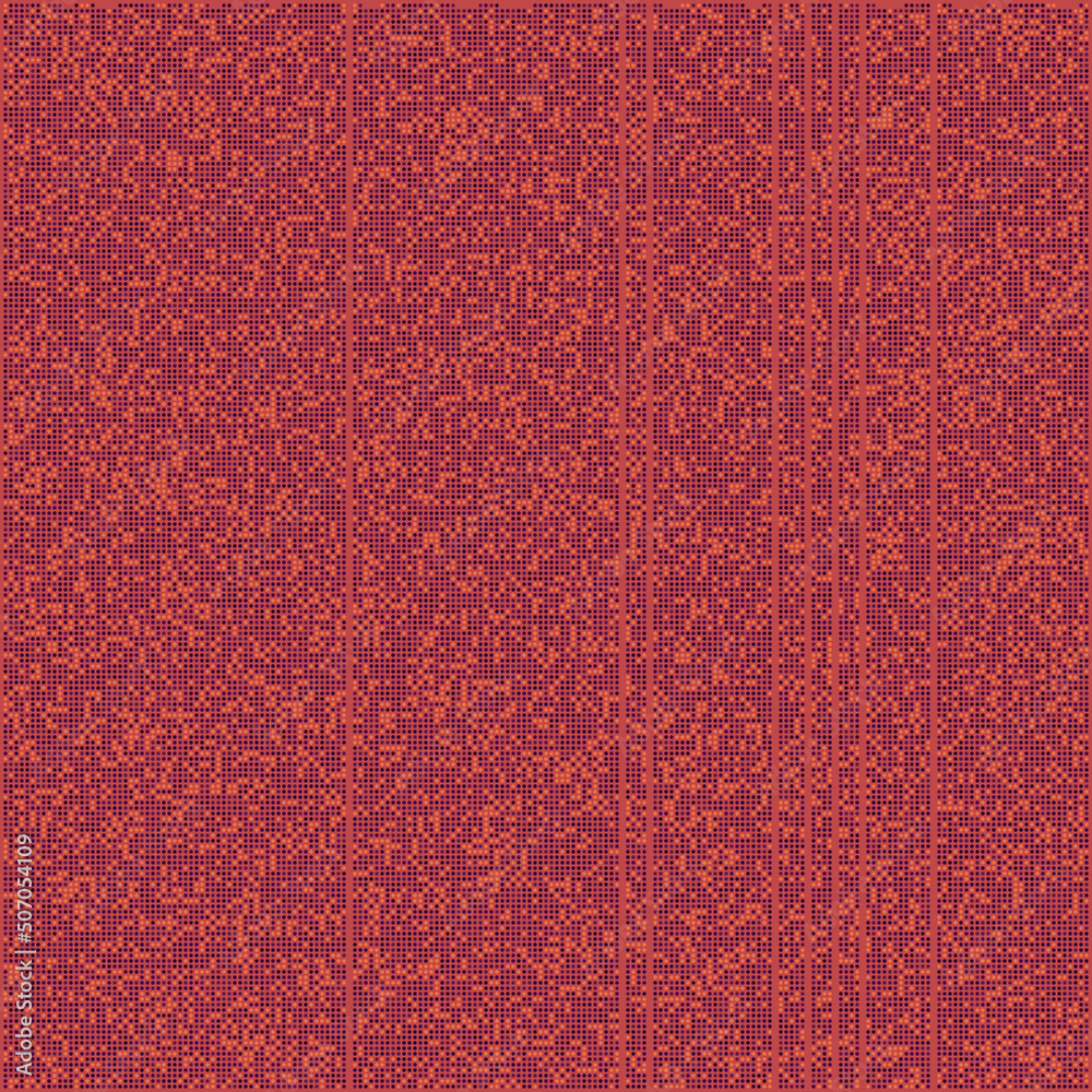 Fototapeta premium Rule 219 Elementary cellular automaton random seed sample implementation illustration