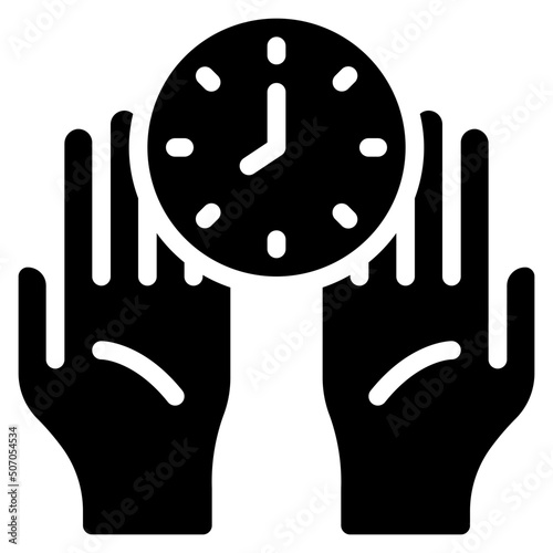 Holding Clock Icon