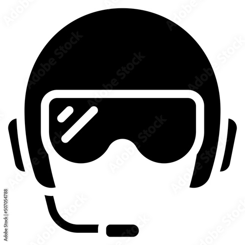 Pilot Helmet Icon
