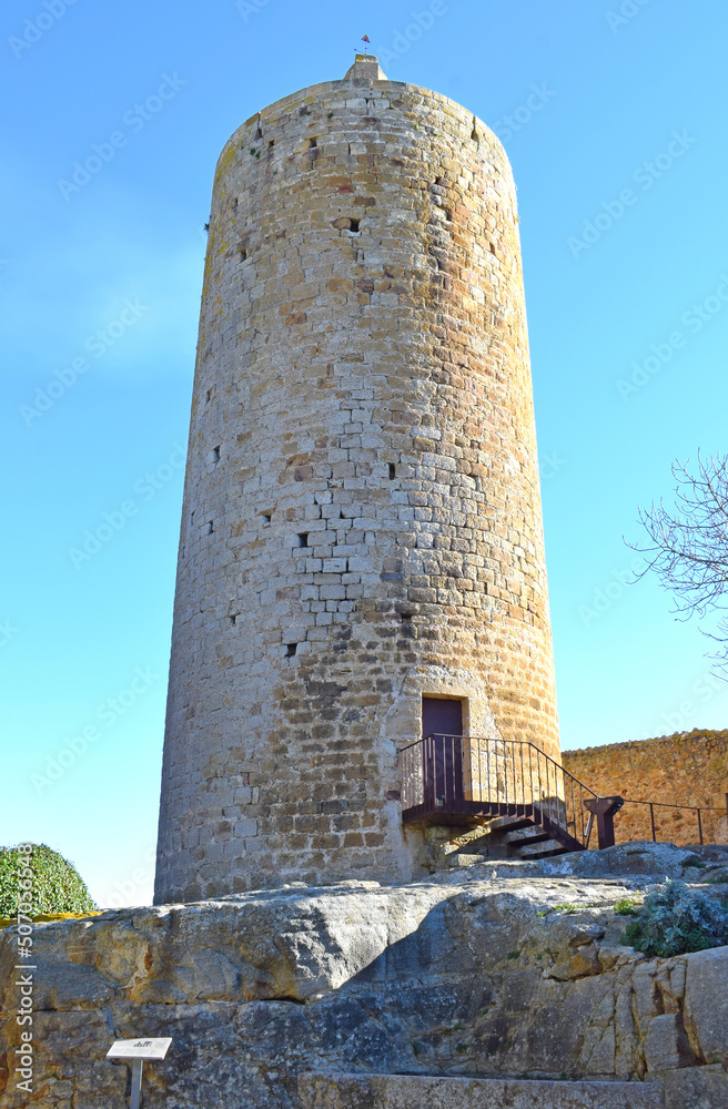 Torre de las Horas en Pals, Girona Cataluña España
