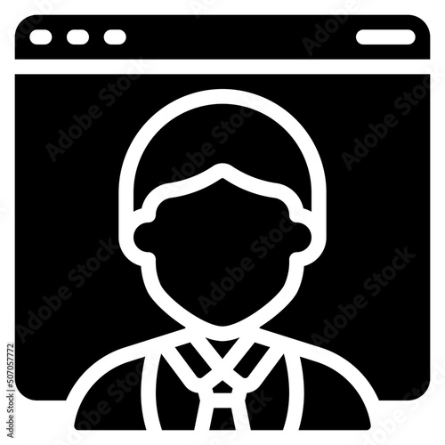 Businessman Website Icon