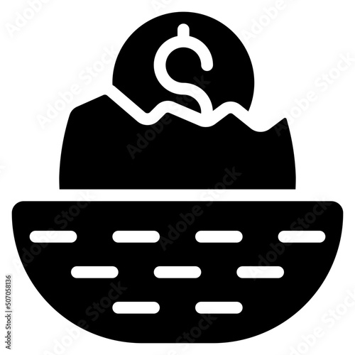 Broken Nest Egg Icon