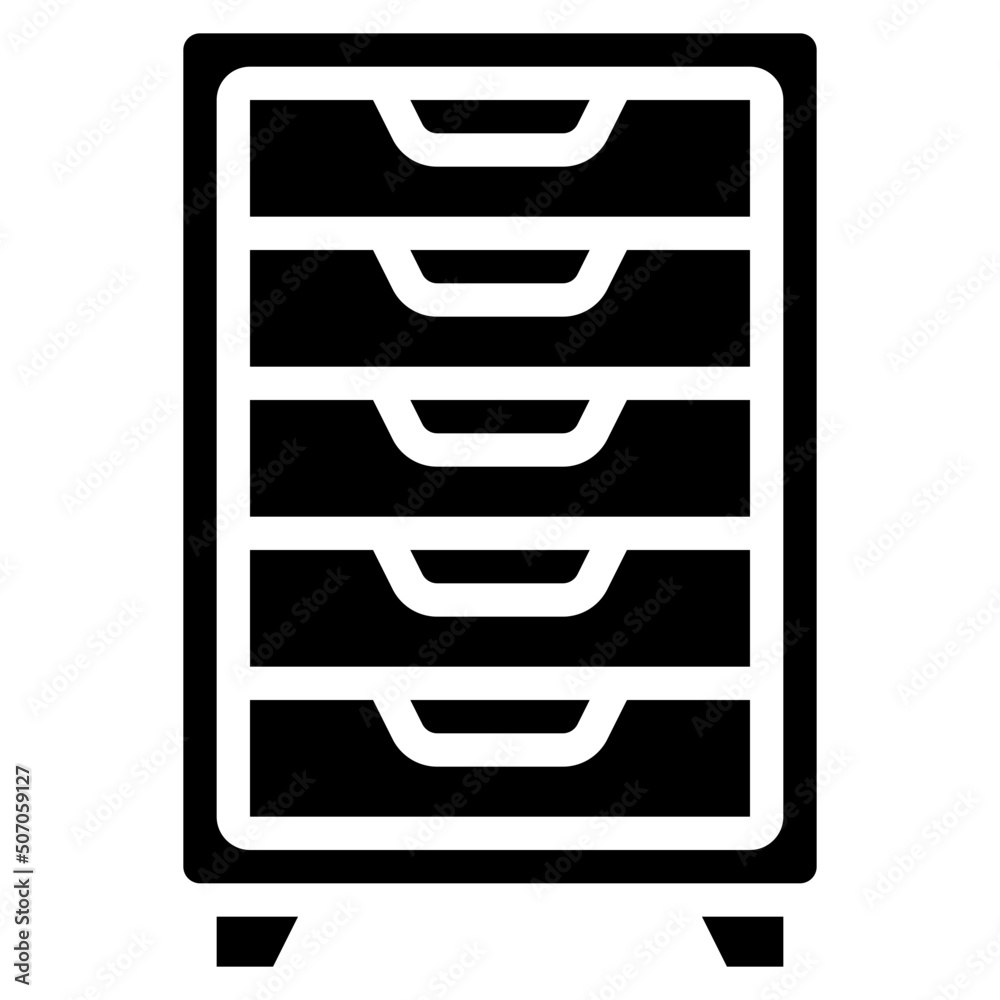 Tall Drawer Unit Icon Tall Drawer Unit Icon