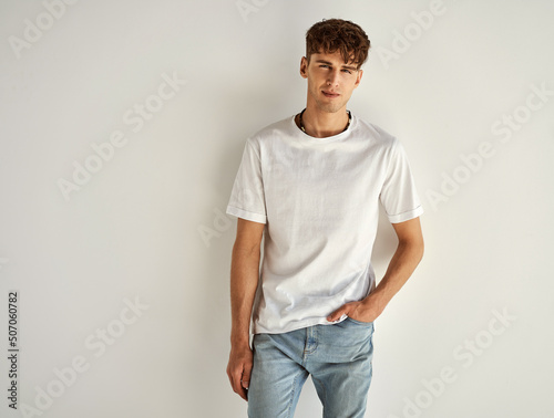 Portrait of young sexy man