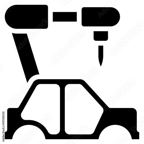 Car Manufacturing Arm Icon