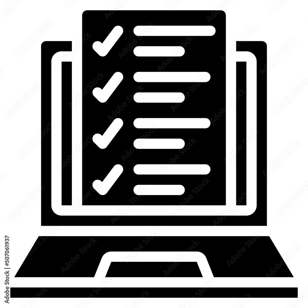 Survey Laptop Icon
