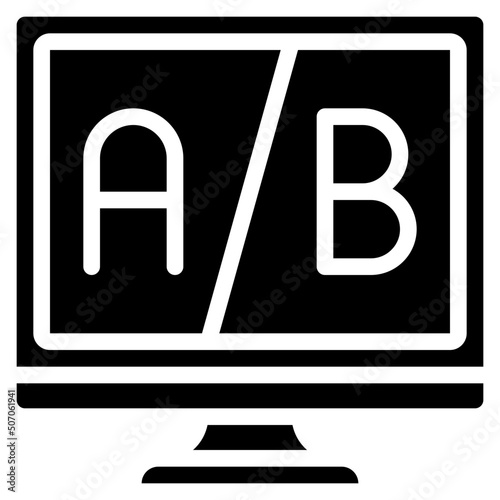 AB Testing Computer Icon