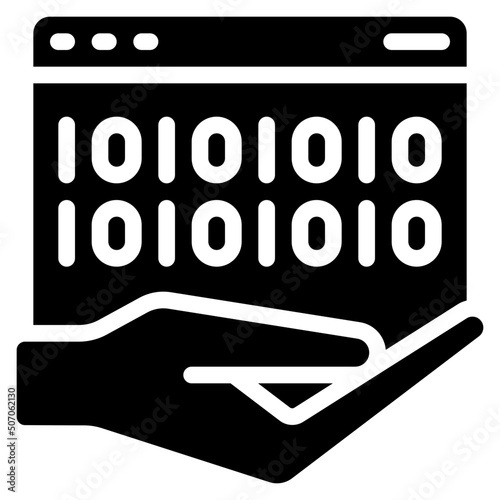 Give Website Binary Icon
