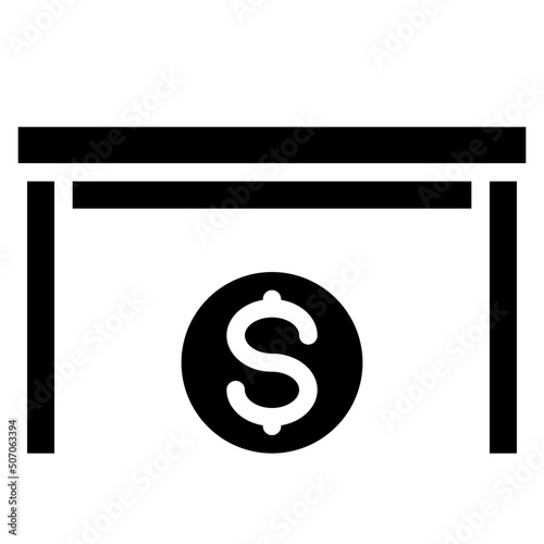 Under The Table Money Icon