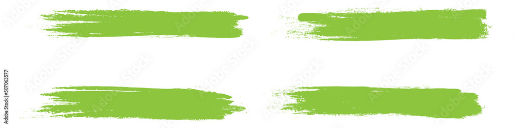 Green brush stroke set isolated on background. Collection of trendy brush stroke vector for green ink paint, grunge backdrop, dirt banner, watercolor design and dirty texture. Brush stroke vector Green brush stroke set isolated on background. Collection of trendy brush stroke vector for green ink paint, grunge backdrop, dirt banner, watercolor design and dirty texture. Brush stroke vector