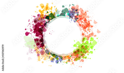 spray color bounding of circles