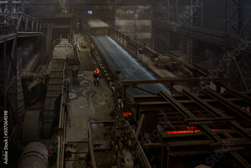 Sintering machine on steel mill. © Елена Бионышева-Абра