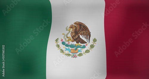 Image of waving flag of mexico