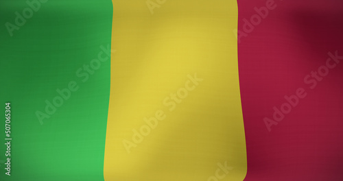 Image of waving flag of mali