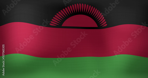 Image of waving flag of malawi
