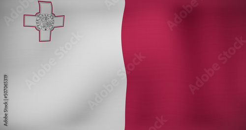 Image of waving flag of malta