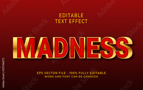 Madness Editable Text Effect