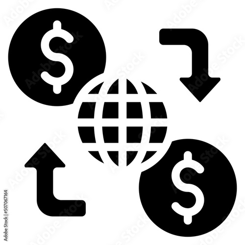 Internet Money Transfer Icon