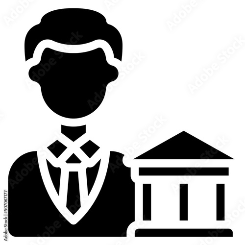 Male Banker Icon