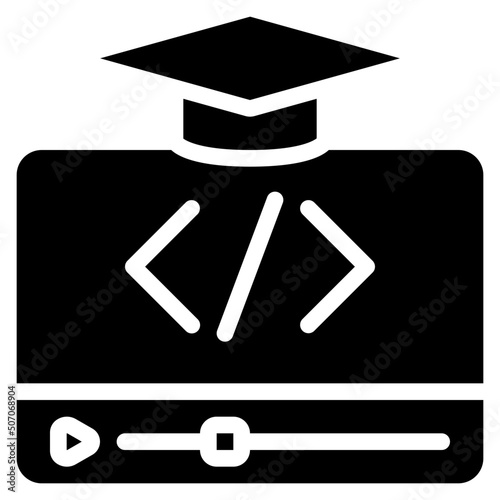 Coding Online Video Course Icon