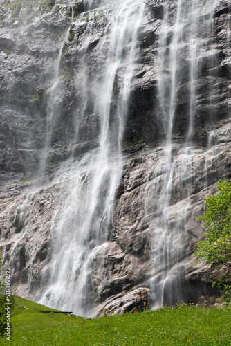 Lauterbrunnen valley waterfall