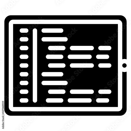 Tablet Coding Icon