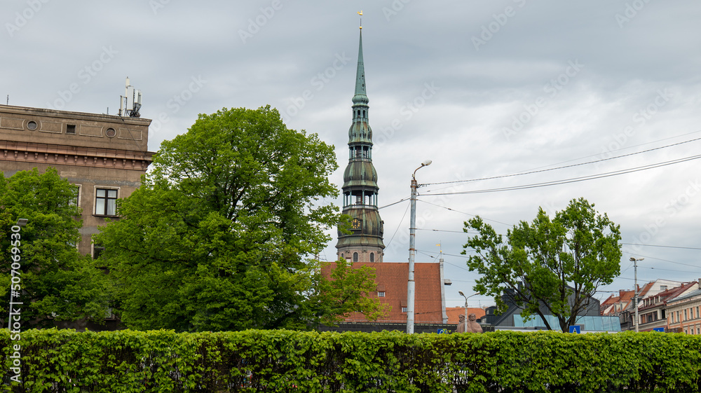 Naklejka premium view of the old town