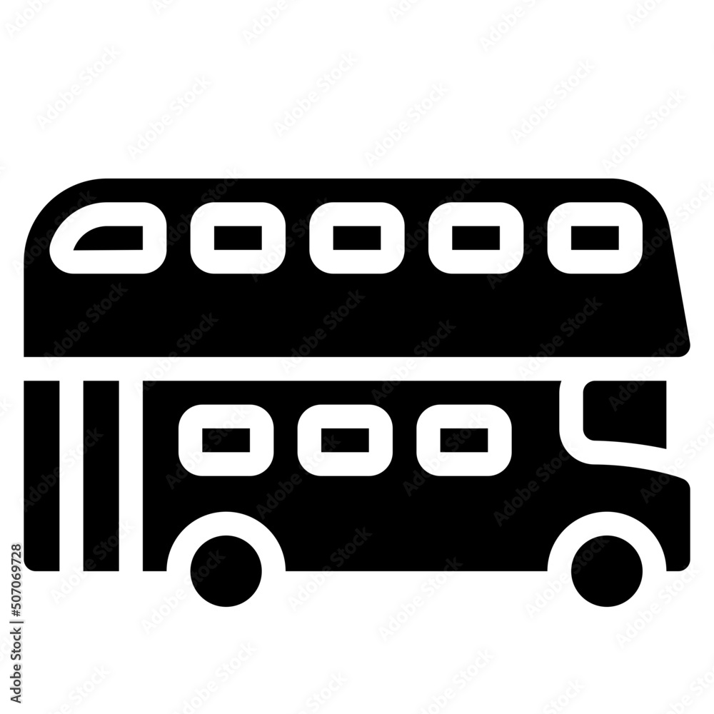Double Decker Bus Icon Double Decker Bus Icon