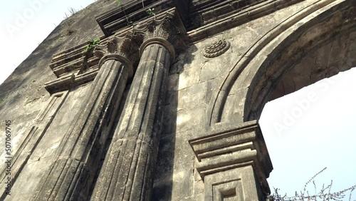 Ruined Historical structure at Vasai Fort, Mumbai, India photo