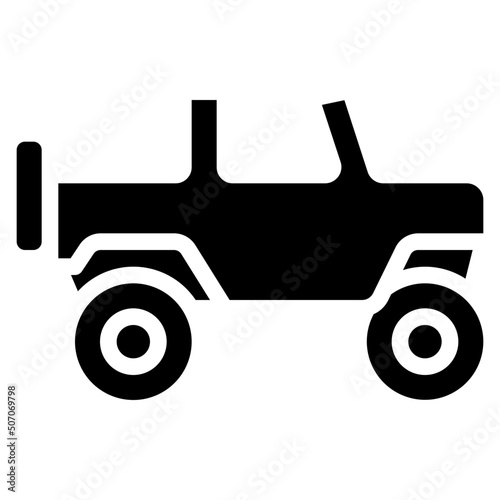 Open Top Jeep Icon
