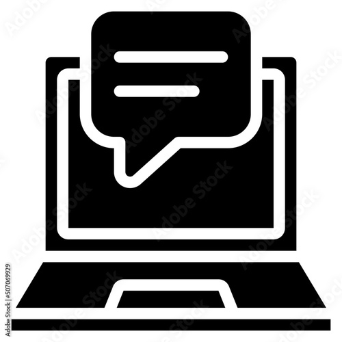 Laptop Message Icon