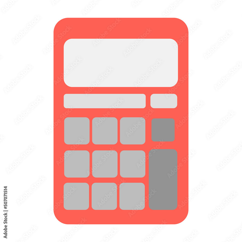 Vector of the calculator icon. Economy, finance sign isolated on white, economy concept, fashionable flat style for graphic design, website, user interface Vector of the calculator icon. Economy, finance sign isolated on white, economy concept, fashionable flat style for graphic design, website, user interface