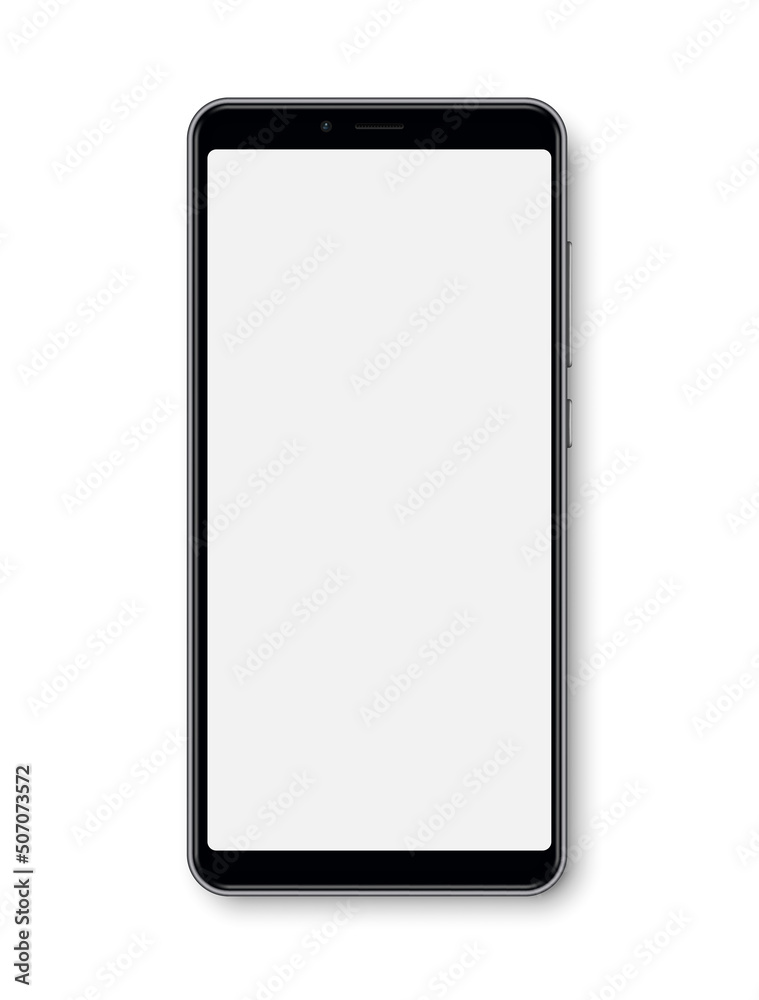 Realistic smartphone mockup. Vector mobile phone with empty screen. Realistic smartphone mockup. Vector mobile phone with empty screen.