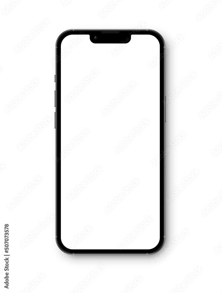 Realistic smartphone mockup. Vector mobile phone with empty screen. Realistic smartphone mockup. Vector mobile phone with empty screen.