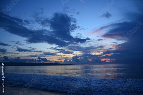 sunset on the beach