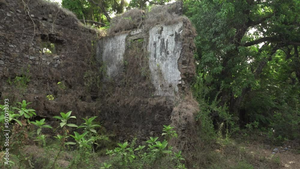 Ruined Historical structure at Vasai Fort, Mumbai, India Ruined Historical structure at Vasai Fort, Mumbai, India