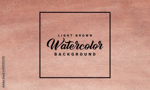 Simple Light Brown Abstract Watercolor Background