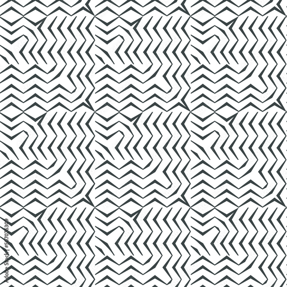 Contour abstract 3d geometrical seamless pattern with gray tone and transparent background. Can be used for wallpaper, web, prints