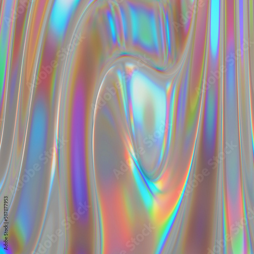 Holographic Iridescent Chroma Background