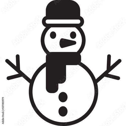 Winter season mixed icon.